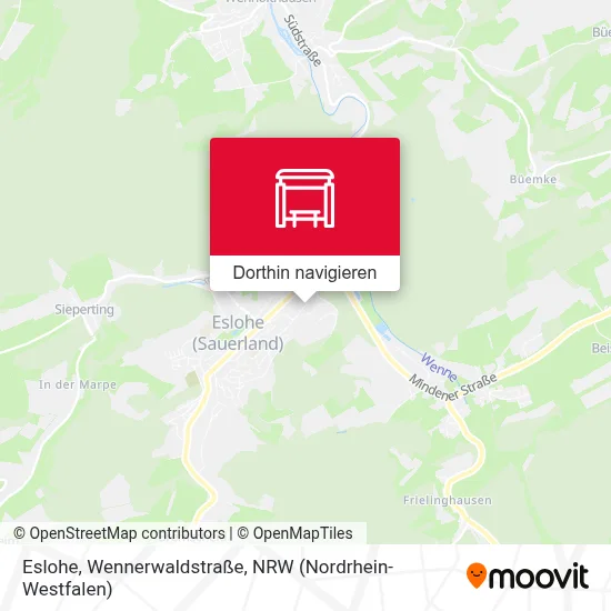 Eslohe, Wennerwaldstraße Karte