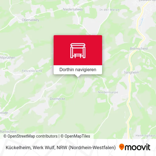 Kückelheim, Werk Wulf Karte