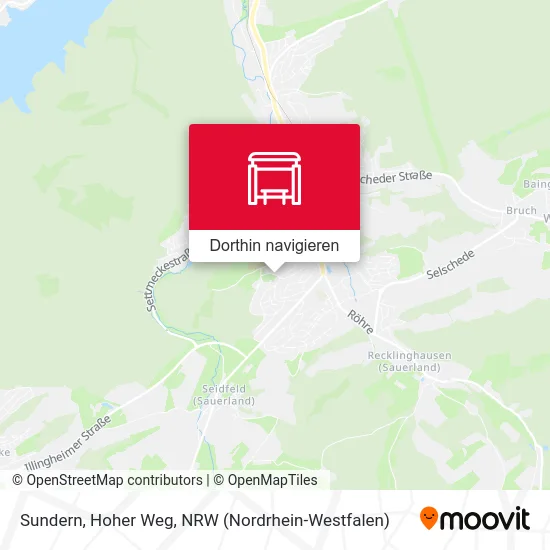 Sundern, Hoher Weg Karte