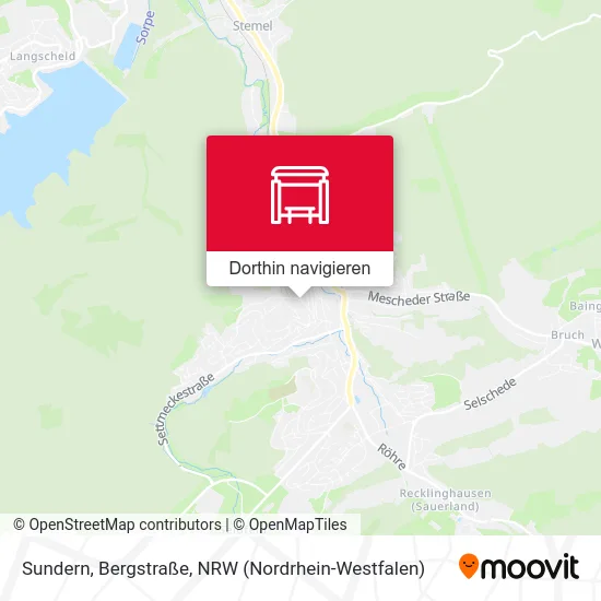 Sundern, Bergstraße Karte