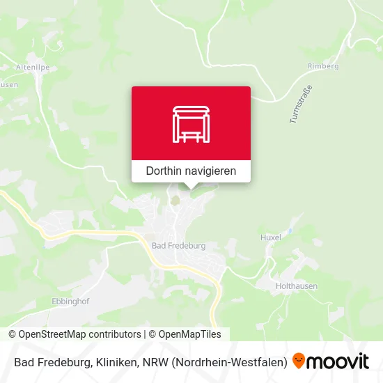 Bad Fredeburg, Kliniken Karte
