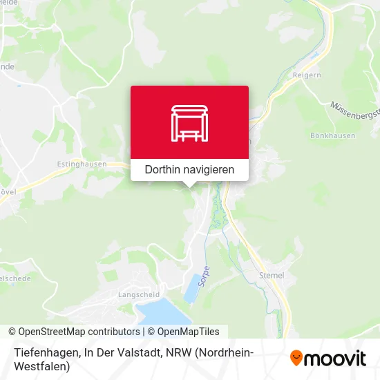 Tiefenhagen, In Der Valstadt Karte
