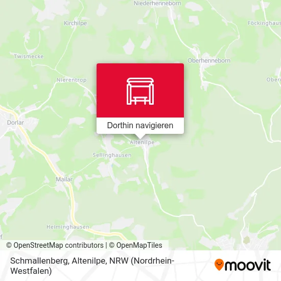 Schmallenberg, Altenilpe Karte