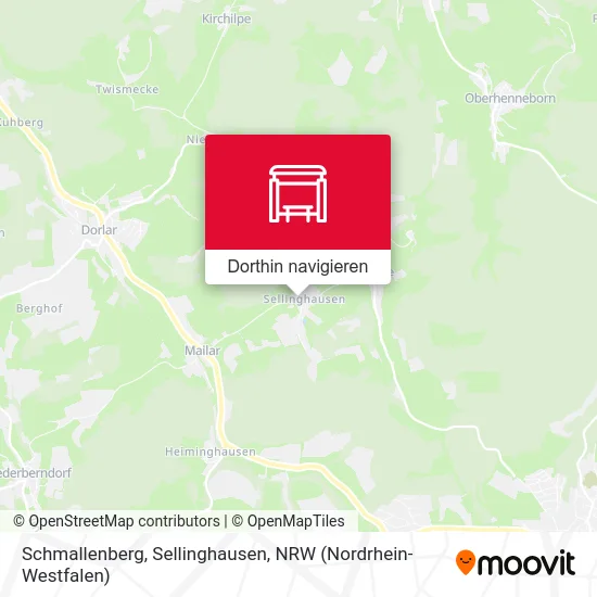 Schmallenberg, Sellinghausen Karte