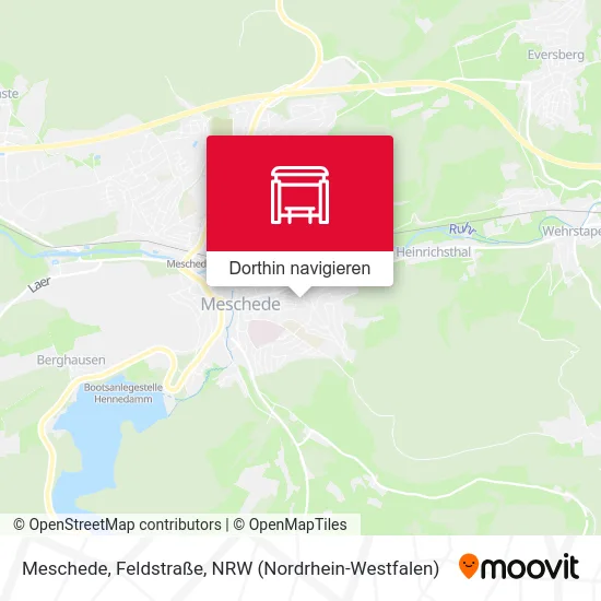 Meschede, Feldstraße Karte