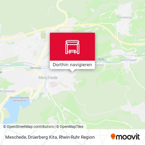 Meschede, Drüerberg Kita Karte