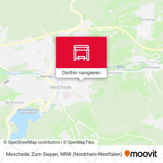 Meschede, Zum Siepen Karte