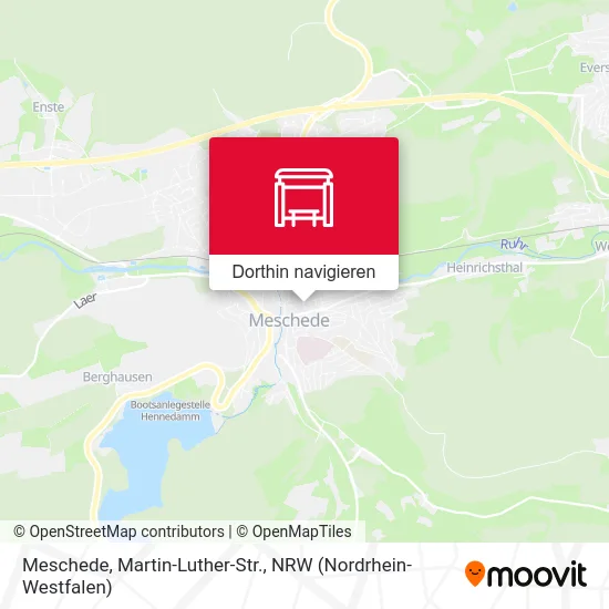 Meschede, Martin-Luther-Str. Karte