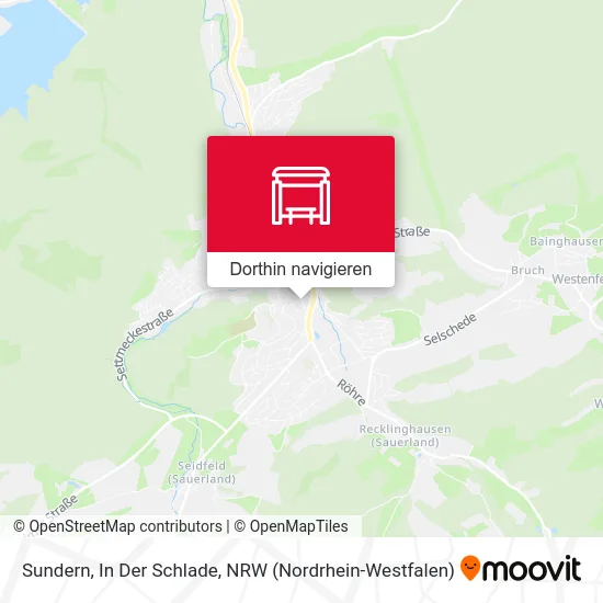 Sundern, In Der Schlade Karte
