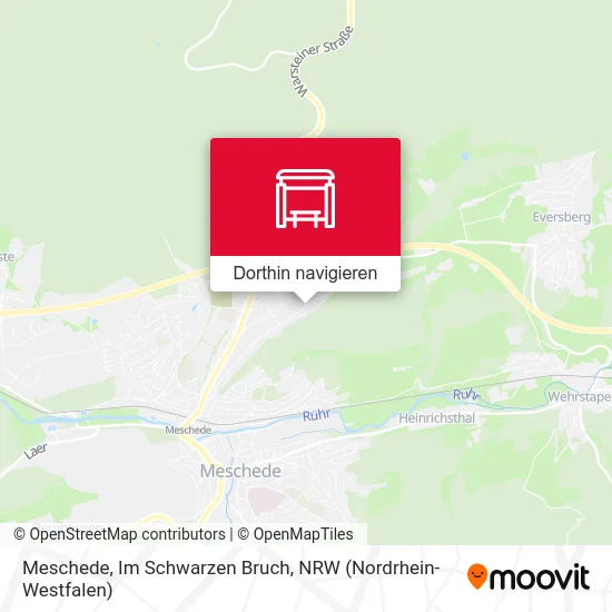 Meschede, Im Schwarzen Bruch Karte