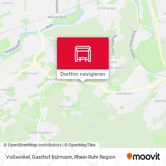 Voßwinkel, Gasthof Bürmann Karte