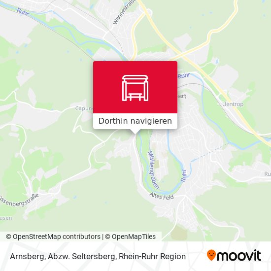 Arnsberg, Abzw. Seltersberg Karte