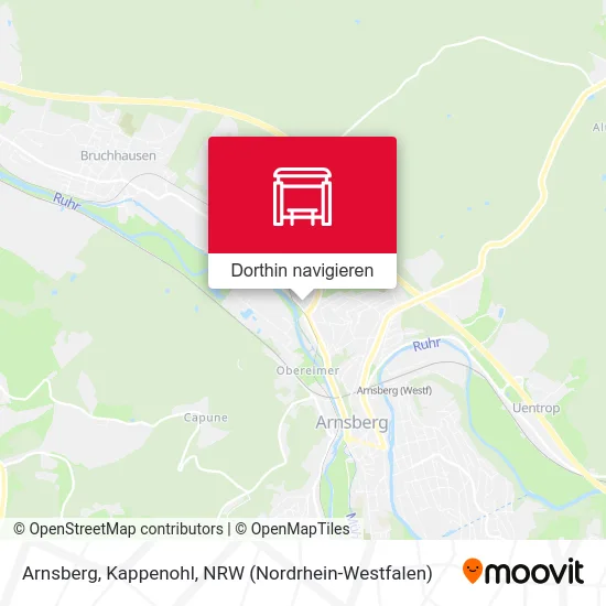 Arnsberg, Kappenohl Karte