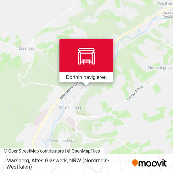 Marsberg, Altes Glaswerk Karte