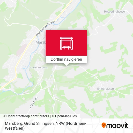 Marsberg, Grund Sillingsen Karte
