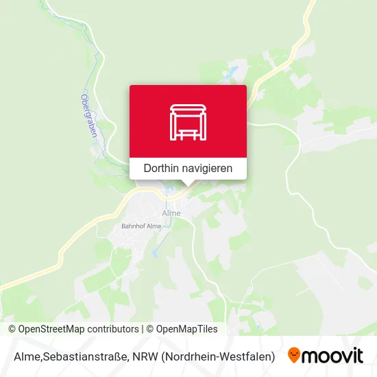 Alme,Sebastianstraße Karte