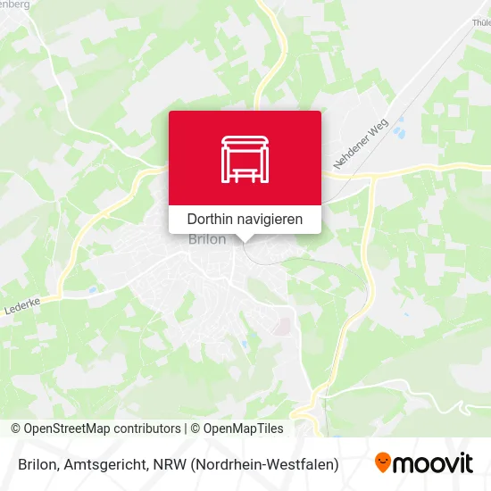 Brilon, Amtsgericht Karte