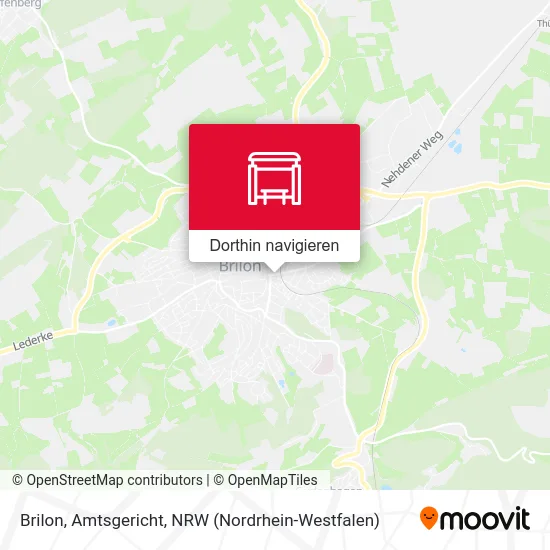 Brilon, Amtsgericht Karte