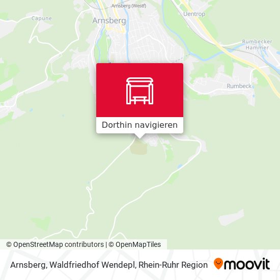 Arnsberg, Waldfriedhof Wendepl Karte