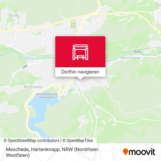 Meschede, Hartenknapp Karte