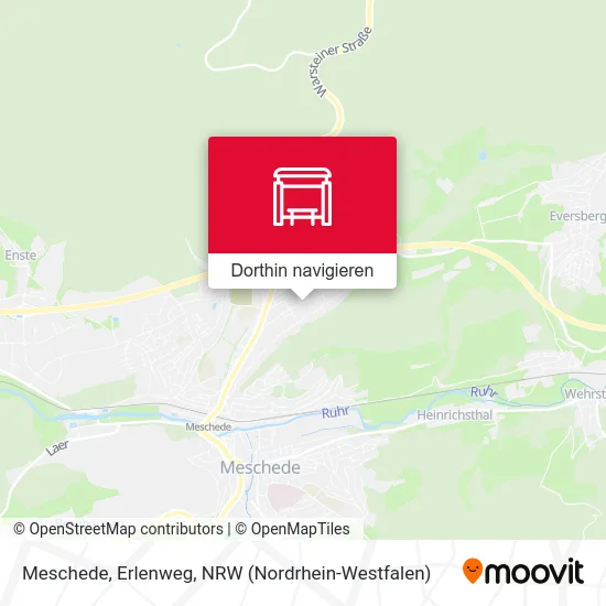 Meschede, Erlenweg Karte