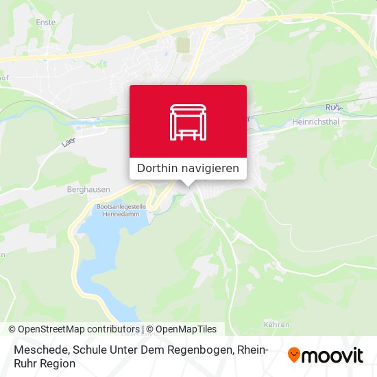 Meschede, Schule Unter Dem Regenbogen Karte