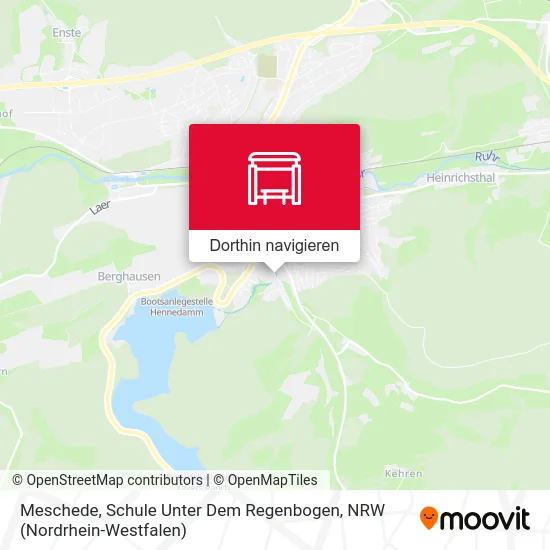 Meschede, Schule Unter Dem Regenbogen Karte