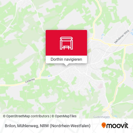 Brilon, Mühlenweg Karte