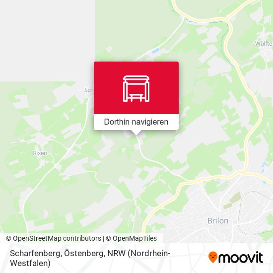 Scharfenberg, Östenberg Karte
