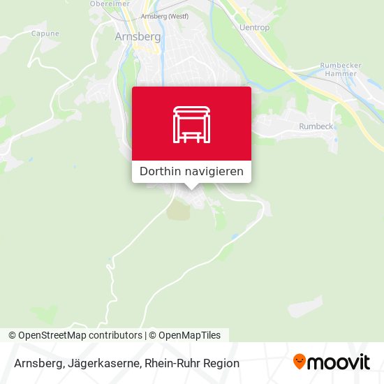 Arnsberg, Jägerkaserne Karte