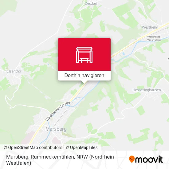 Marsberg, Rummeckemühlen Karte