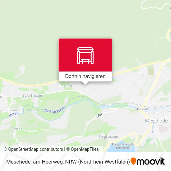 Meschede, am Heerweg Karte