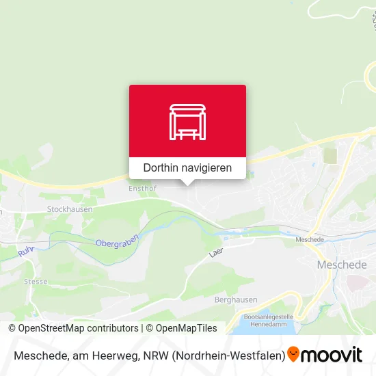 Meschede, am Heerweg Karte