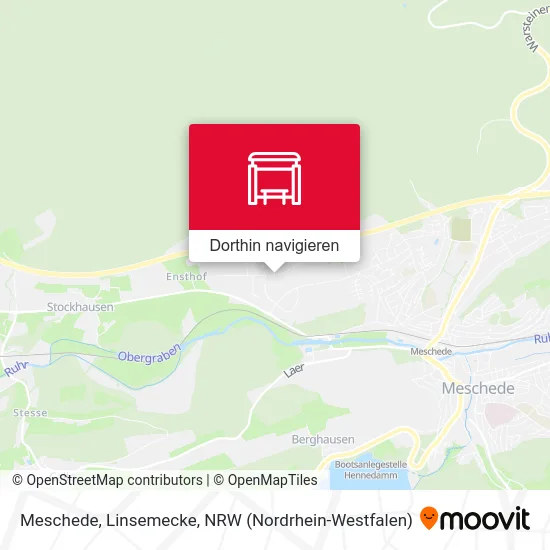 Meschede, Linsemecke Karte