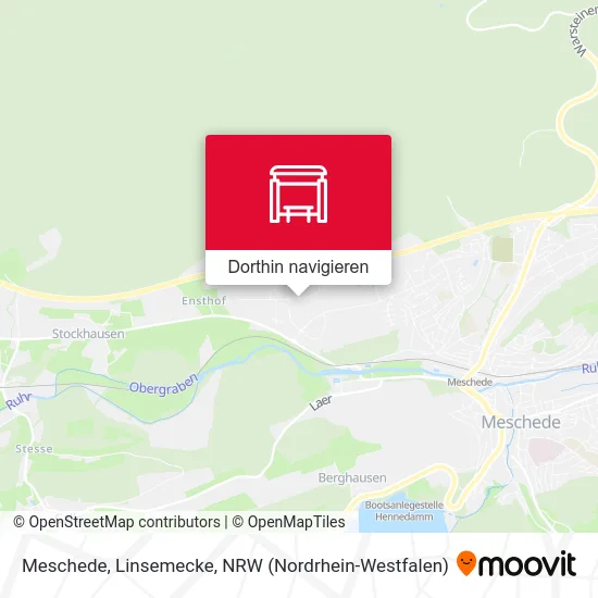 Meschede, Linsemecke Karte