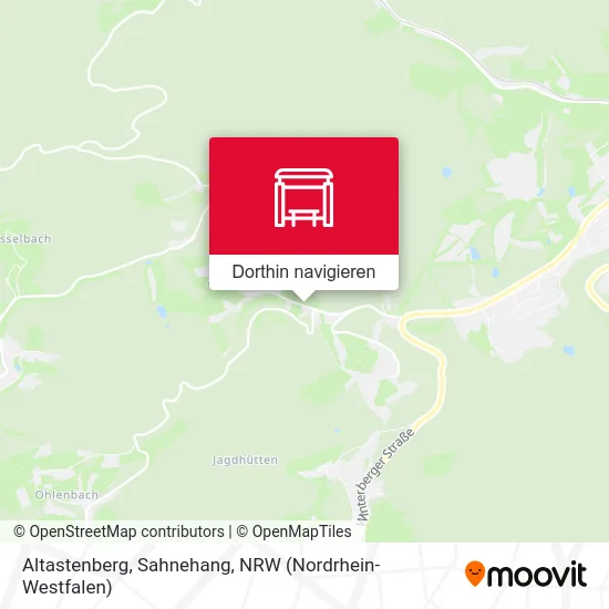 Altastenberg, Sahnehang Karte