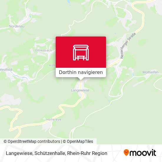 Langewiese, Schützenhalle Karte