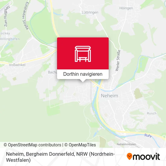 Neheim, Bergheim Donnerfeld Karte