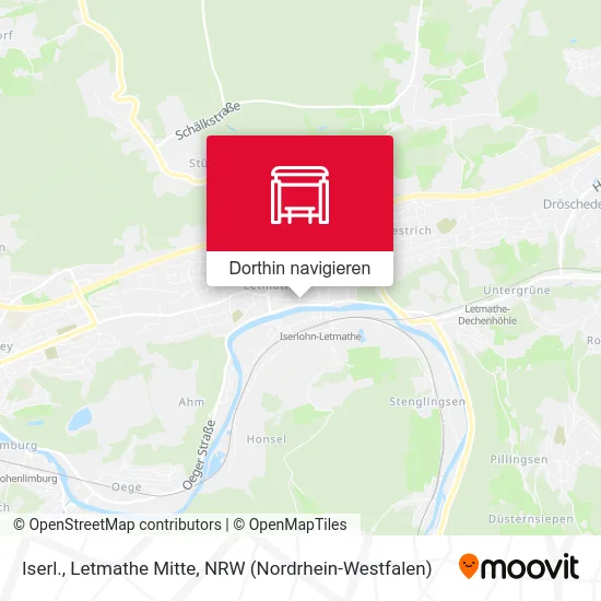 Iserl., Letmathe Mitte Karte