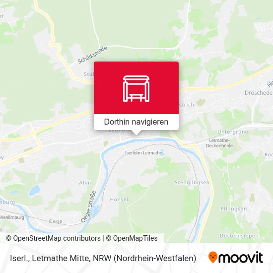 Iserl., Letmathe Mitte Karte