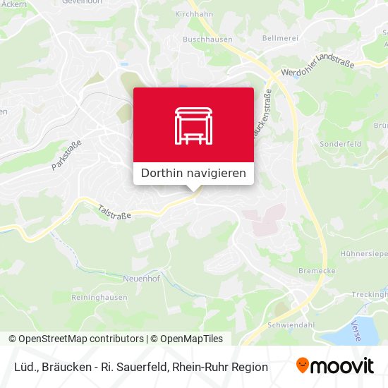 Lüd., Bräucken - Ri. Sauerfeld Karte