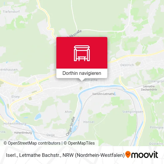 Iserl., Letmathe Bachstr. Karte