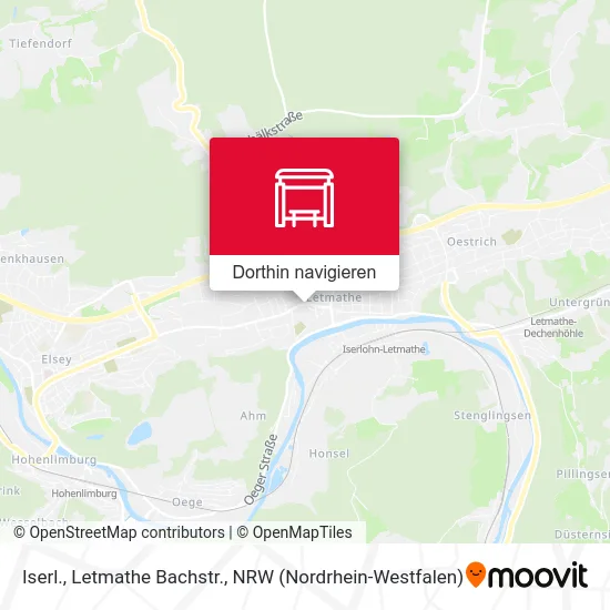 Iserl., Letmathe Bachstr. Karte