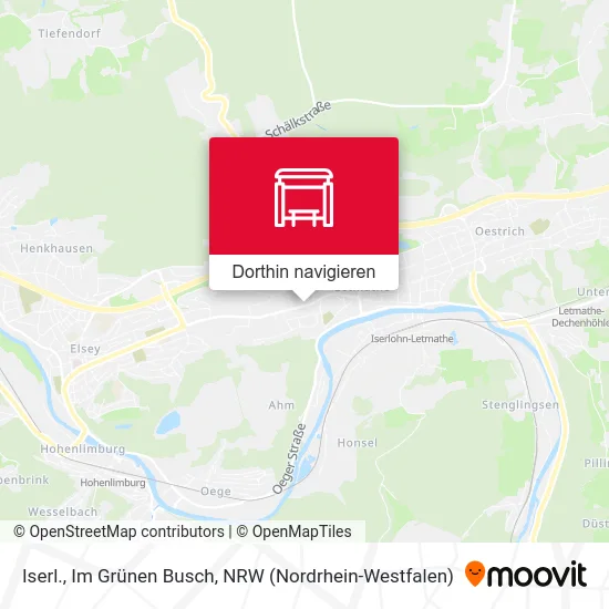 Iserl., Im Grünen Busch Karte