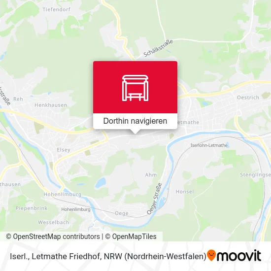 Iserl., Letmathe Friedhof Karte