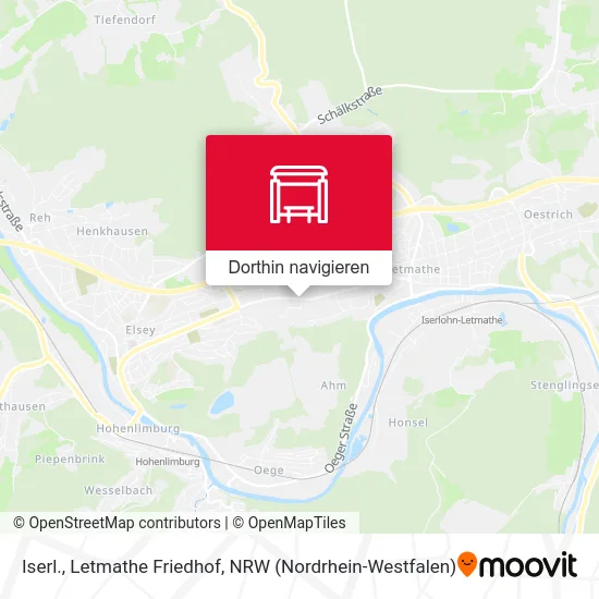 Iserl., Letmathe Friedhof Karte