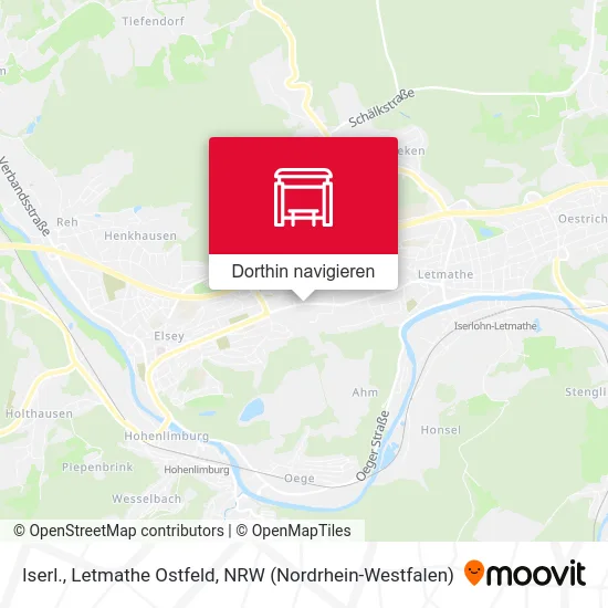 Iserl., Letmathe Ostfeld Karte