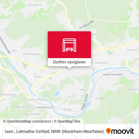 Iserl., Letmathe Ostfeld Karte