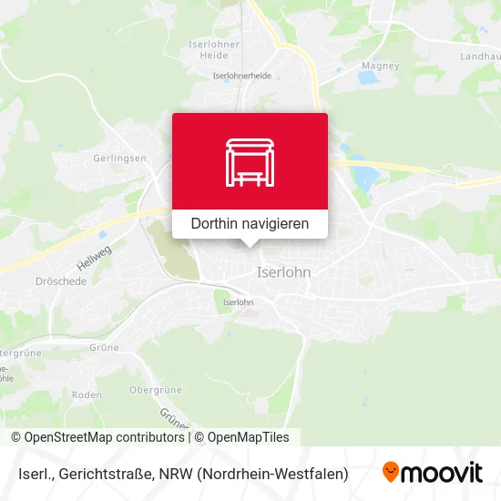 Iserl., Gerichtstraße Karte