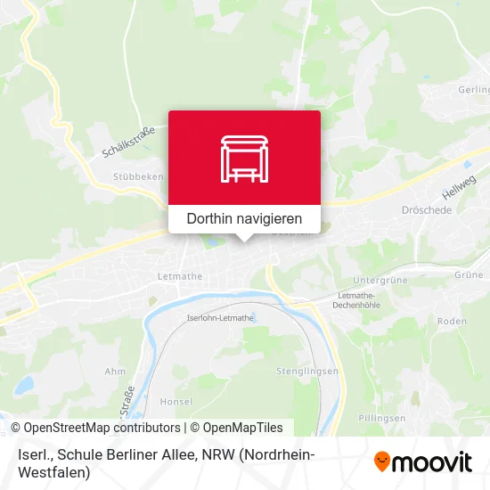 Iserl., Schule Berliner Allee Karte